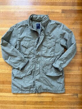 GAP Kids Olive Green Military Field Jacket